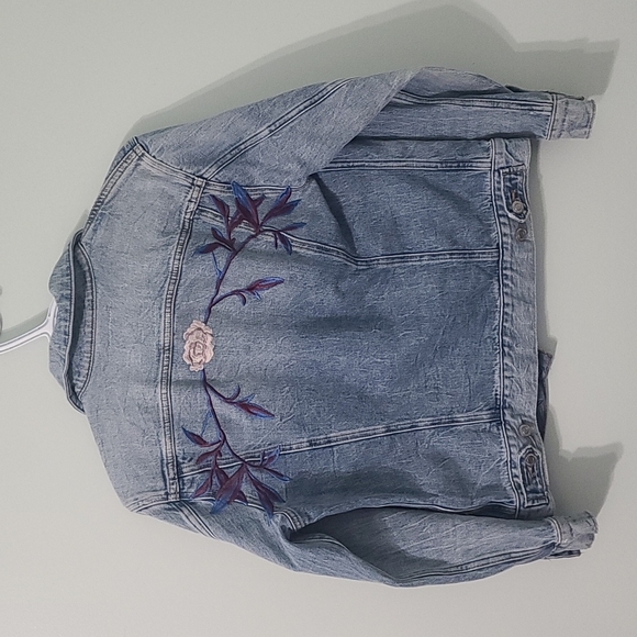 Embroidered Denim Jacket - Picture 2 of 6